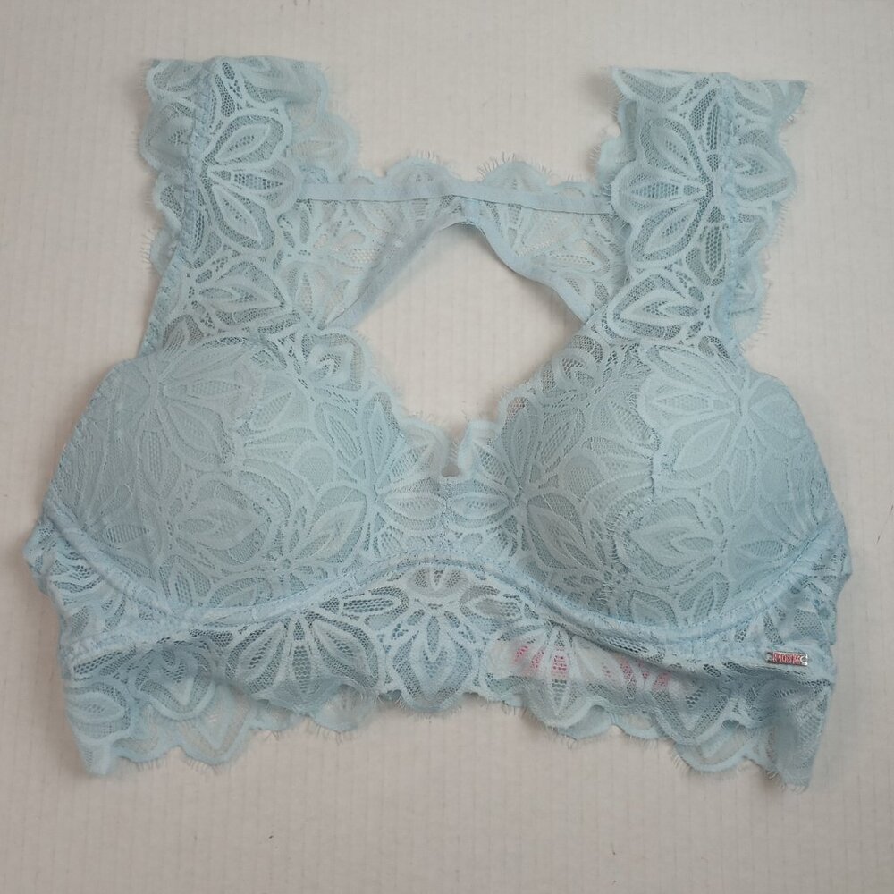 Victoria's Secret PINK Baby Blue Lace Bralette